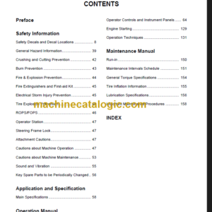 LIUGONG CLG 856 III OPERATION MANUAL 2012