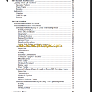 CLARK OPX15X SERVICE MANUAL