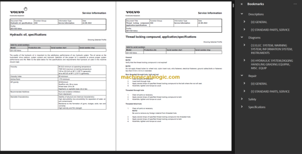 VOLVO SD115D SOIL SERVICE REPAIR MANUAL