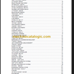 LIUGONG CLG842II PARTS CATALOG