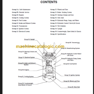 CLARK C15 18 20S C20 25 30 SERVICE MANUAL