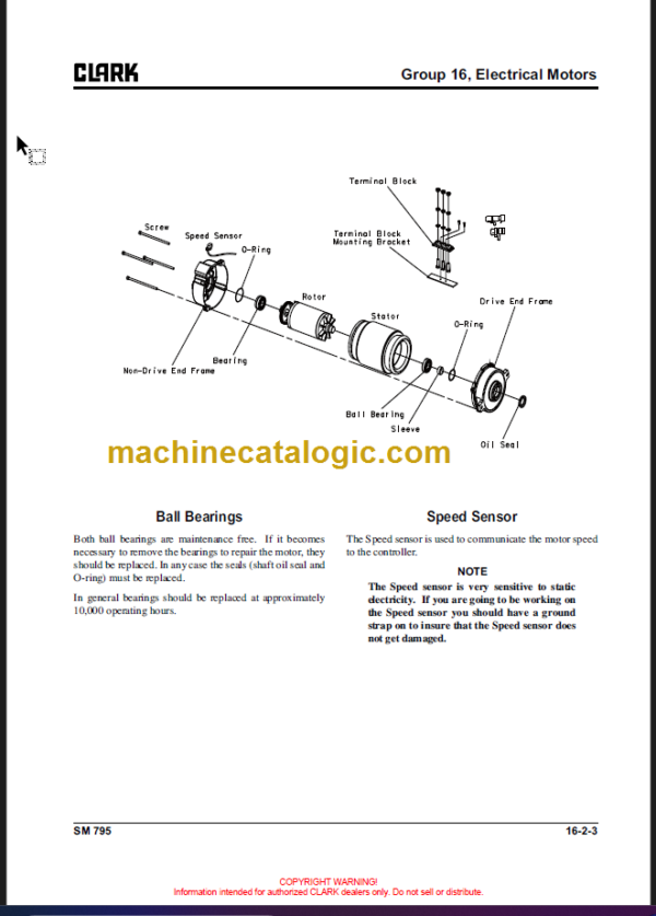 CLARK GEX (4 Wheel) GTX 16 18 20s SERVICE MANUAL