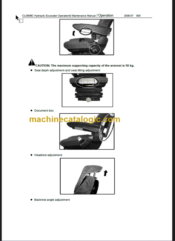 CLG908C III OPERATION MANUAL