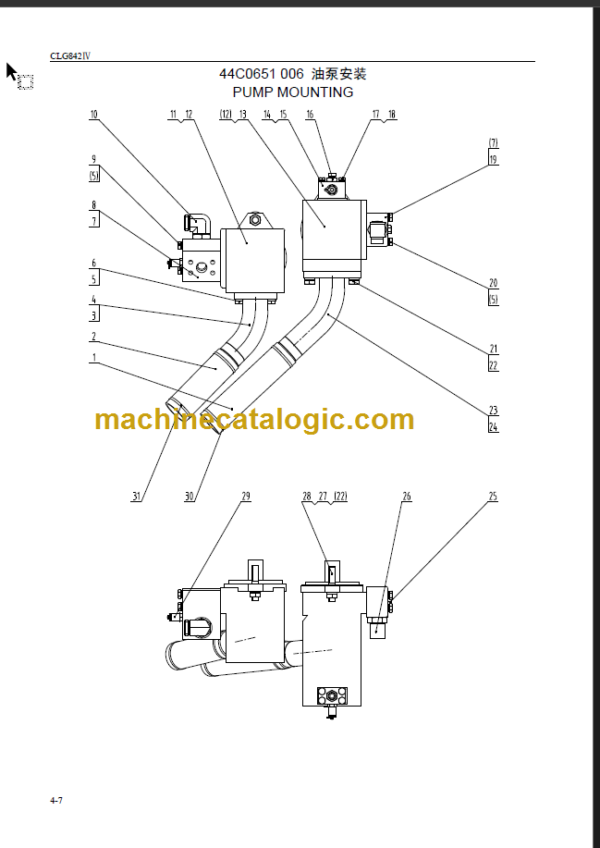 CLG 842 IV PARTS CATALOG