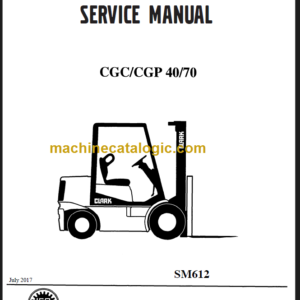 CLARK CGC CGP 40 70 SERVICE MANUAL