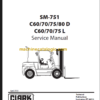 CLARK C60 70 75 80 D L SERVICE MANUAL