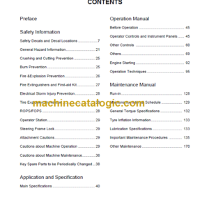 LIUGONG CLG842II OPERATION MANUAL