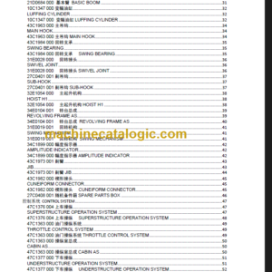 LIUGONG QY8E BQZ5102JQZ8E PARTS CATALOG