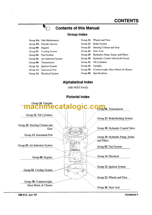 CLARK CGC CGP 40 70 SERVICE MANUAL