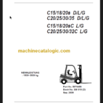CLARK C15 18 20 25 30 35 SERVICEHANDBUCH DE