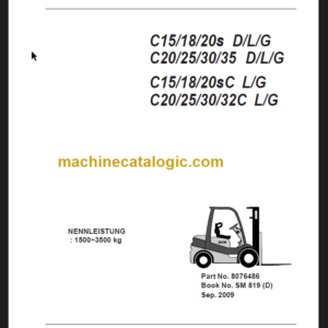 CLARK C15 18 20 25 30 35 SERVICEHANDBUCH DE