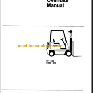 CLARK C300 356 (OH-381) Overhaul Manual