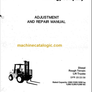 CLARK DPR 20 25 30 (OH-533) Overhaul Manual