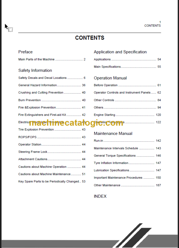 CLG 835 III OPERATION MANUAL