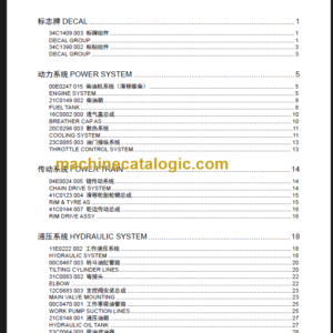 LIUGONG CLG375 PARTS CATALOG