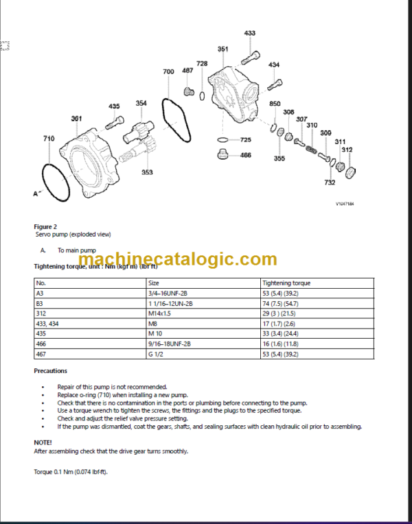 VOLVO FC2421C EXCAVATOR SERVICE REPAIR MANUAL