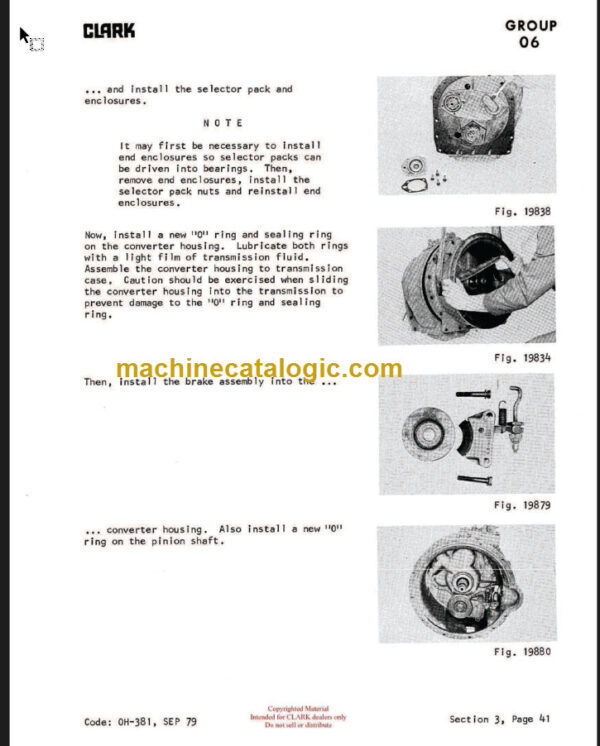 CLARK C300 356 (OH-381) Overhaul Manual