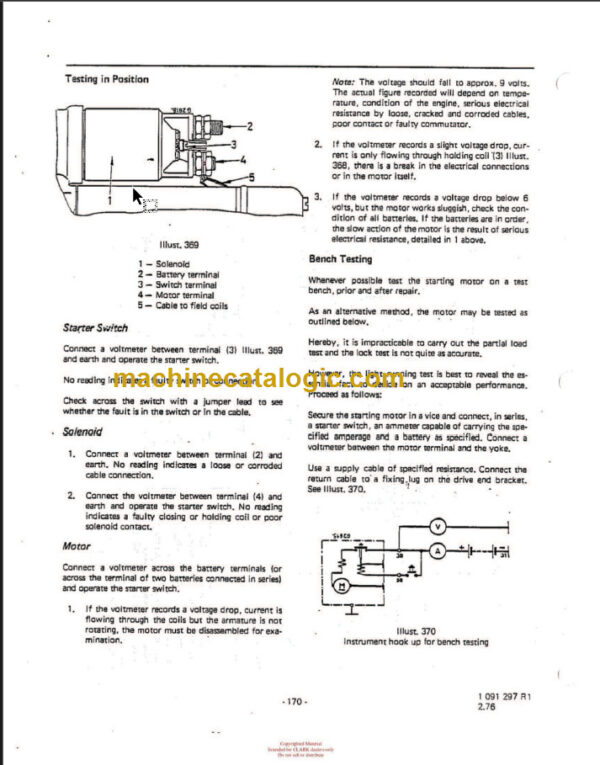 CLARK DPR 20 25 30 (OH-533) Overhaul Manual