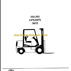 CLARK GPX DPX 30 35 40 50 55 SERVICE MANUAL