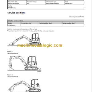 VOLVO ECR88 EXCAVATOR SERVICE REPAIR MANUAL