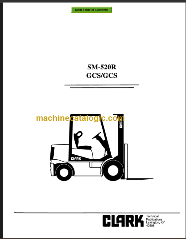 CLARK 520R GCS GPS SERVICE MANUAL