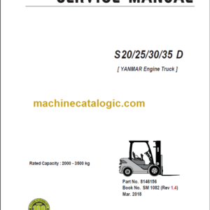 CLARK S20 25 30 35D SERVICE MANUAL