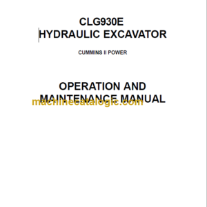 CLG930E-II OPERATION MANUAL