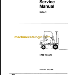 CLARK CMP50 60 70 SERVICE MANUAL