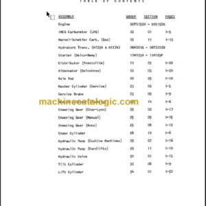 CLARK C500 (Y) 20 25 S30 (OH-367) OVERHAUL MANUAL