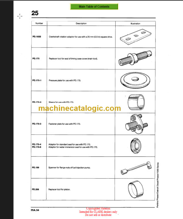 CLARK CMP50 60 70 SERVICE MANUAL