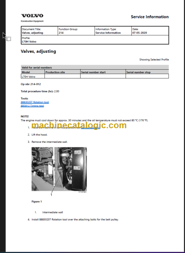 VOLVO L70H WHEEL LOADERS SERVICE REPAIR MANUAL