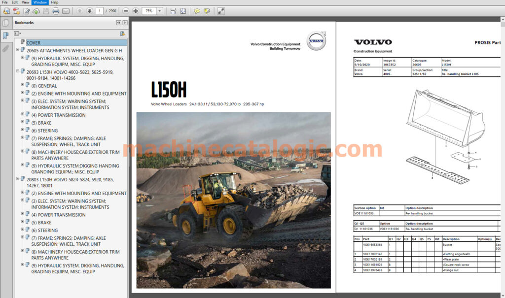 Volvo Service Repair - Parts Manual PDF 2023 (Volvo Heavy Equipment) 91 ...