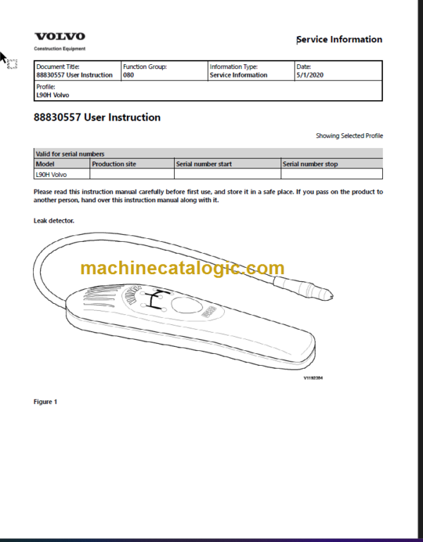 VOLVO L90H WHEEL LOADER SERVICE REPAIR MANUAL