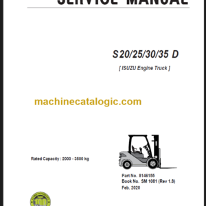 CLARK S20 25 30 35D SERVICE MANUAL