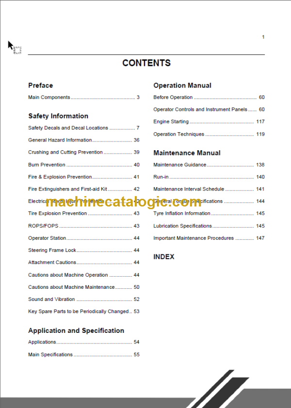 CLG 842 IV OPERATION MANUAL