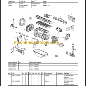 Volvo G940 Parts Manual PDF