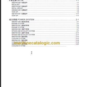 LIUGONG CLG 862 III PARTS MANUAL