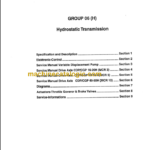 CLARK CGP CDP 16 50H Hydrostatic SERVICE MANUAL