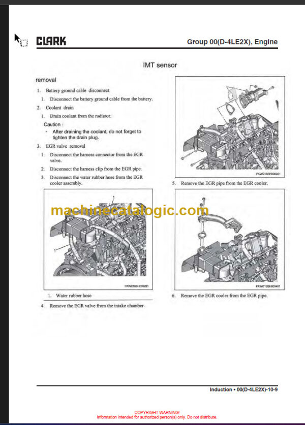 CLARK S20 25 30 35D SERVICE MANUAL