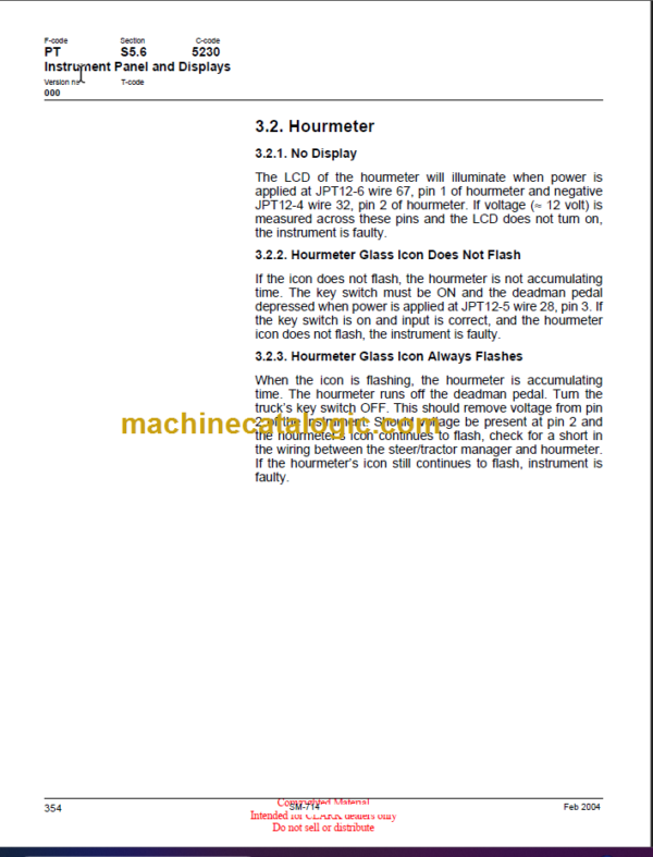 CLARK OP15X SERVICE MANUAL