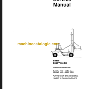 CLARK C500 Y950CH SERVICE MANUAL