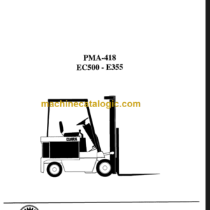 CLARK EC500 E355 Planned Maint & Adj Manuals