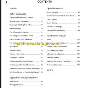 LIUGONG CLG842 IV OPERATION MANUAL