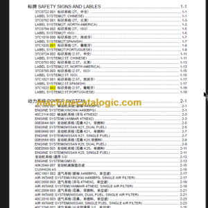 LIUGONG CLG 2020H 25H PARTS MANUAL