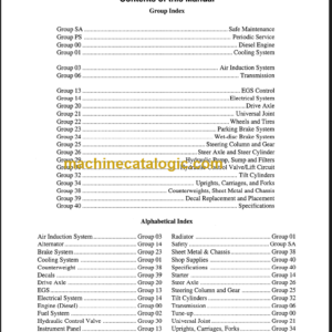 CLARK CPD100 164 SERVICE MANUAL