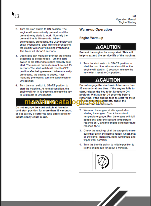 CLG930E IIIB OPERATION MANUAL