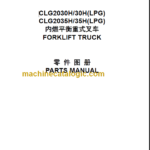 CLG 2030H 35H PARTS MANUAL