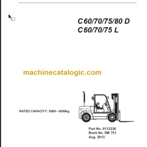 CLARK C60 70 75 D L C80D SERVICE MANUAL