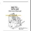 CLARK SM731 NPX345 SERVICE MANUAL