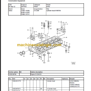 Volvo A35D Parts Manual PDF